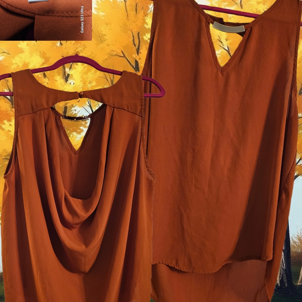 Lily White Rust Blouse